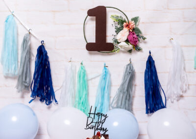 Cake Smash decor 1 year old boy ss2 PJ studio