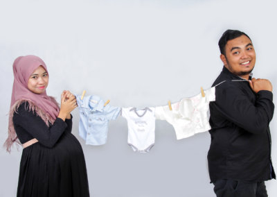 Pregnancy Portrait at home