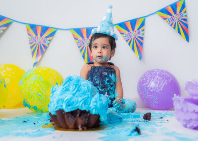 1 year old boy cake smash