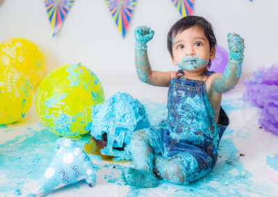 1 year old boy cake smash
